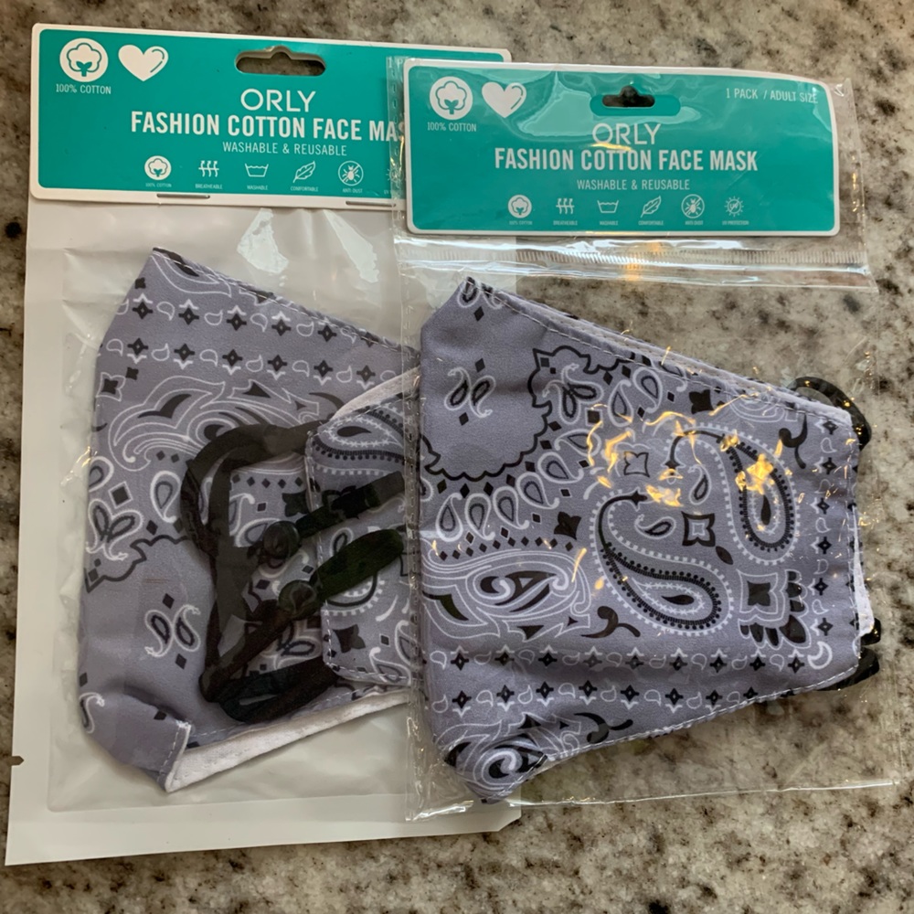 Orly Fashion Cotton Face Mask Set of 2